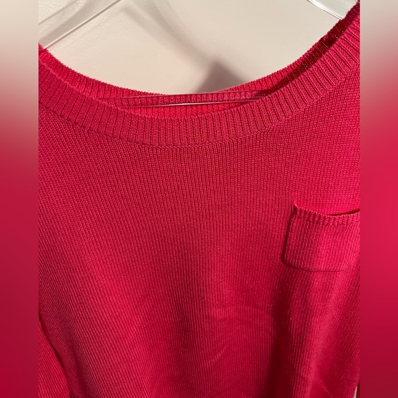 Athe by Vanessa Bruno Barbie pink wrap back sweater size S-M - Picture 4 of 7